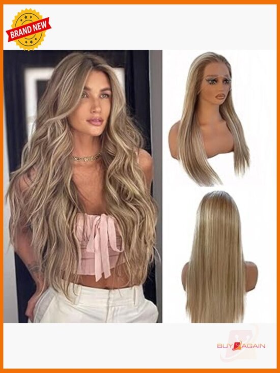 13x4 HD Lace Front Human Hair Wig Straight 150% Density Pre Plucked Baby Hair main image 4